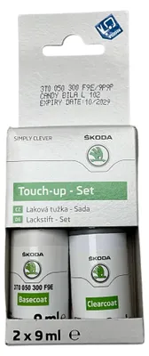 Produktbild von Skoda Original Lackstift Set Candy Weiss 9P9P F9E