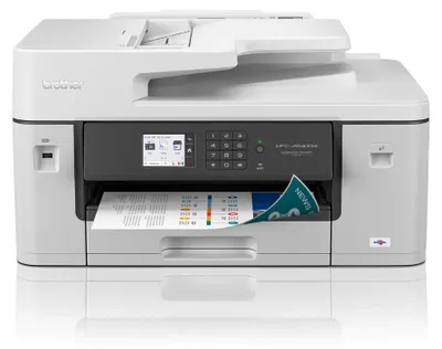 Produktbild von Brother MFC-J6540DW, Tintenstrahl, Farbdruck, 1200 x 4800 DPI, A3, Direktdruck, Grau, Weiß
