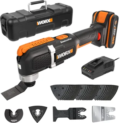 Zdjęcie produktu dla Akumulatorowe narzędzie wielofunkcyjne WORX WX696 20V do wszechstronnych zastosowań