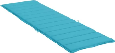 Image de The Living Store Coussin pour chaise longue Turquoise Tissu Oxford