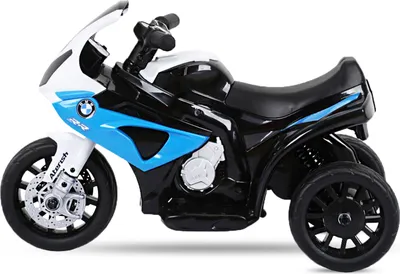 Produktbild von BMW S1000 Premium Modell mit Ledersitz Kindermotorrad Elektro Dreirad Kinder Polizei Motorrad
