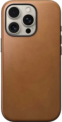 Obrázek produktu pro Nomad Modern Leather case, english Tan-C - iPhone 16 Pro