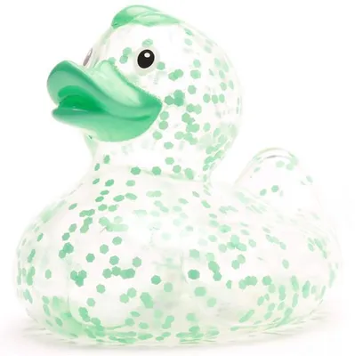 Produktbild von Badeente Glitzer mint Vinyl 8 cm