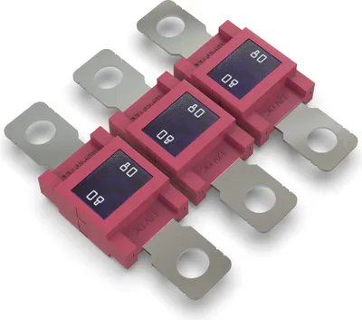 Produktbild von 3x AUPROTEC Mega Hochstromsicherung 80A Schraubsicherung rot