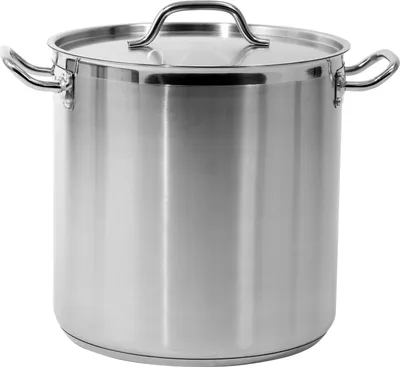 Produktbild von Hoher Kochtopf mit Deckel aus Edelstahl 21/0, 32 cm, 25,7 l