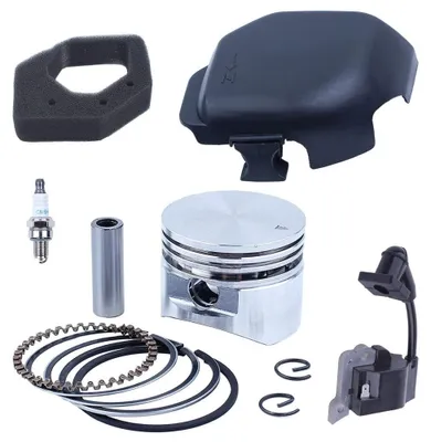 Image de Omgoods - Kit de remplacement pour tondeuse Honda, comprenant une bougie et un piston