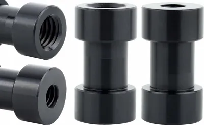 Image de Douille d'adaptation réduction 1/4"" sur 3/8"" Trépied aluminium noir 28 mm