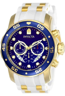 Zdjęcie produktu dla Invicta Pro Diver - SCUBA 20288 Zegarek Męski - Mechanizm Kwarcowy - Stal Nierdzewna z Niebieską Tarcza - 48 mm