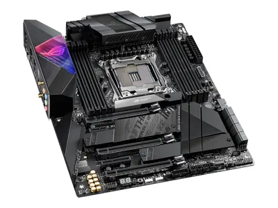 Produktbild von ASUS ROG STRIX X299-E GAMING II - Základní deska - ATX - patice LGA2066 - čipová sada X299 - USB-C Gen2, USB 3.2 Gen 1, USB 3.2 Gen 2 - Bluetooth, Gigabit LAN, 2,5 Gigabit LAN, Wi-Fi - HD Audio (8 kanálů)