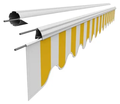 Produktbild von Markisen Volant Markisenbespannung Sonnenschutz Ersatzstoffe 3,83 m * 23 cm Sonnenmarkise fertig genäht