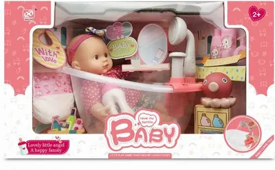 Zdjęcie produktu dla Wanna z lalką z akcesoriami dla dziewczynki