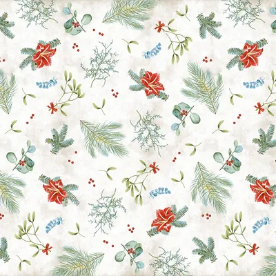 Produktbild von Airlaid Tischdecke Amaryllis, 80 x 80 cm, 20 Stück - Mank - Weihnachten Floral