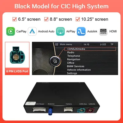 Image de Kit CarPlay sans fil avec connexion Bluetooth et compatibilité Android Auto pour voiture