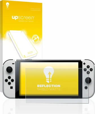 Produktbild von upscreen Schutzfolie für Nintendo Switch OLED-Modell Displayschutz Displayschutzfolie Folie Matt Entspiegelungsfolie