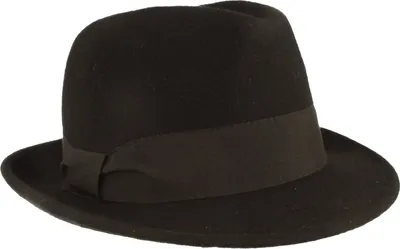 Schlichter Trilby mit Ripsband-Garnitur von Hut-Breiter in schwarz