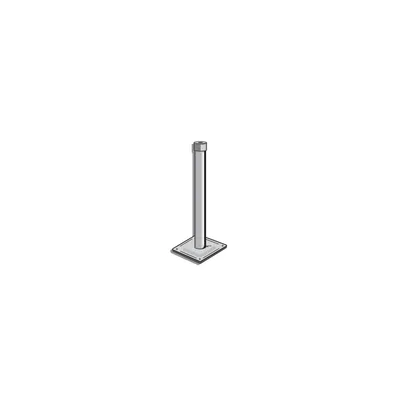Produktbild von Standfuß/Deckenhalter mit Rohr 50 mm feuerverzinkt, 1000 mm