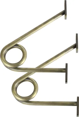 Immagine prodotto di Natural Goods Berlin GARD PRENZLBERG, supporto per appendiabiti, montaggio a parete, appendiabiti a muro, oro antico, 12 cm, senza asta rotonda, 2 pezzi