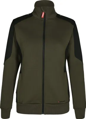 Produktbild von F. Engel Galaxy Damen Sweatcardigan, Forest Green/Schwarz, Gr. L