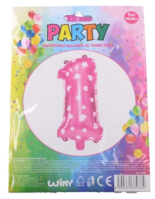 Productafbeelding van Opblaasbare Ballon - Nummer 1 Roze