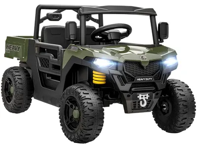 Productafbeelding van Elektrisch voertuig, 2 motoren, bagageruimte, UTV-ontwerp, muziekfunctie, groen