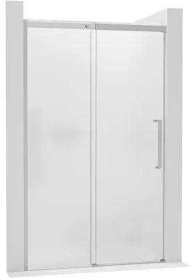 Immagine prodotto di CERANO - Porta scorrevole per doccia Lantono - sinistra - 8 mm - Soft-Close - cromo, vetro smerigliato - 160x195 cm