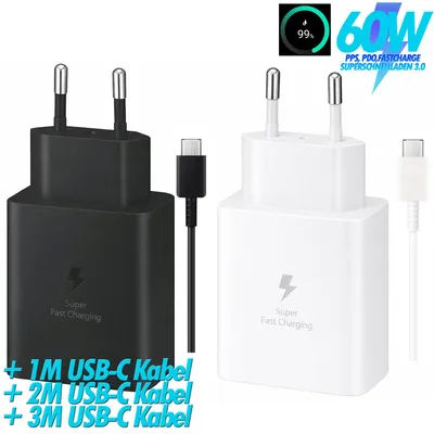 Produktbild von Für Apple iPhone 17, 16, iPad Pro Schnellladegerät 60W USB-C Adapter mit 5A USB C Schnellladekabel