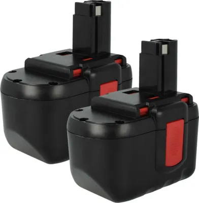 Produktbild von vhbw 2x Akku kompatibel mit Bosch GBH24VF, GSA 24VE, GSB 24VE-2, GMC 24V, GSA 24V, GKS 24V, GLI 24V, GCM24V, GKG 24V Werkzeug (3000 mAh, NiMH, 24 V)