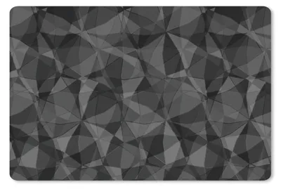 Produktbild von MuchoWow® Schreibtischunterlage Schwarz - Mosaik - Abstrakt - Muster 60x40 cm - XXL Mauspad - Großes Mauspad