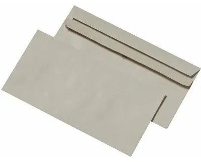 Zdjęcie produktu dla mayer-network 30005365 Koperty z recyklingu - DIN długie (220x110 mm), bez okienka, samoprzylepne, 75g/m kw., 1000 szt
