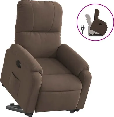 Produktbild von vidaXL Relaxsessel mit Aufstehhilfe Braun Mikrofasergewebe