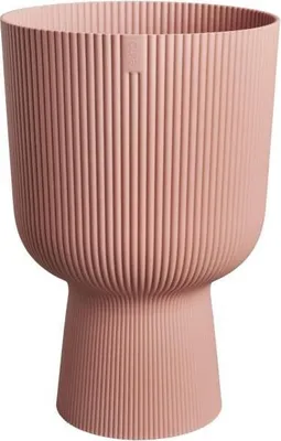 Image de Pot de fleurs Elho Vibes Fold Coupe, Rose, Ø 29.5 x H 45 cm, Intérieur, 100% Recyclé
