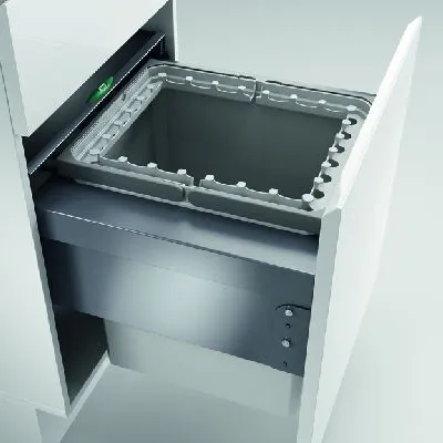 Produktbild von Naber, Cox® Base 39 500-1. Abfallsammler, hellgrau, Höhe 460 mm - Mülleimer