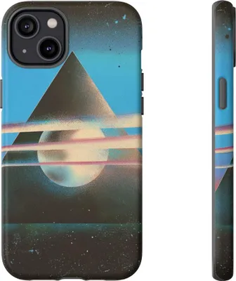 Produktbild von Surreale Geometrie – Pyramide mit leuchtender Kugel – Hülle Kompatibel mit iPhone 14 Plus