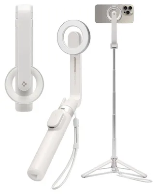 Produktbild von Spigen MagSafe Tripod Selfie Stick, Smartphone, Beige, Apple, Acrylnitril-Butadien-Styrol (ABS), Aluminium, Polycarbonat (PC), Silikon, 2 kg, 62 cm