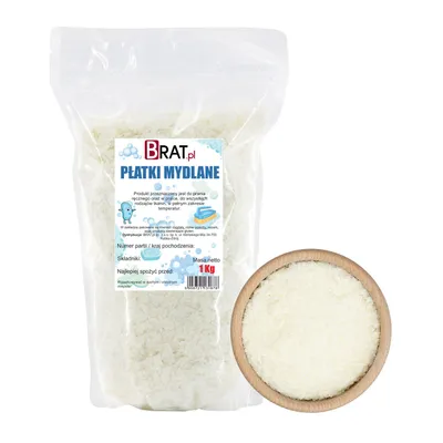 Zdjęcie produktu dla Płatki mydlane hipoalergiczne 1kg Brat.pl