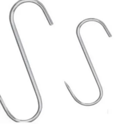 Zdjęcie produktu dla 10 sztuk S-haków do mięsa 80mm x 4mm