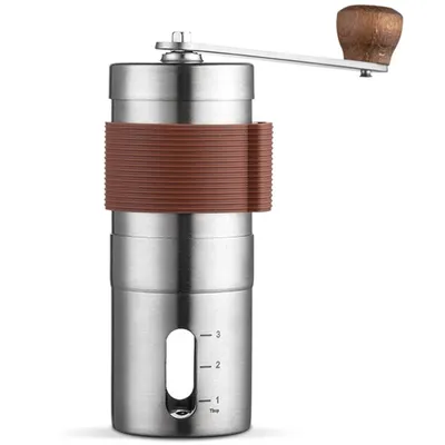 Produktbild von Manuelle Kaffeemühle Kaffeebohnen Mühle Edelstahl Kompakt & Tragbar