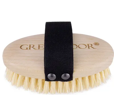Produktbild von GREENDOOR Fellbürste Agavenfaser Buchenholz für Tiere