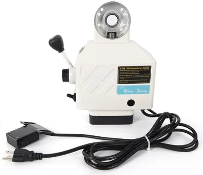 Produktbild von APF 260 Power Tabelle Feed Frästischvorschub Feed-Fräsen Tischvorschub X-Achse Power Table Feed Vorschubgerät für bridgeport Fräsmaschine Frästischvorschub 220V 135lb