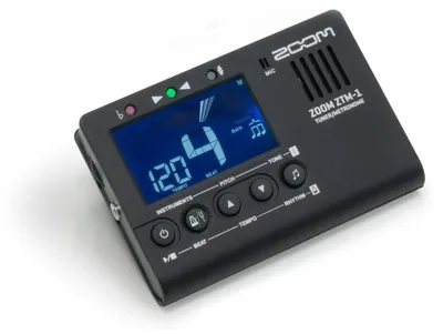 Produktbild von Zoom Metronom ZTM-1 mit chromatischem Stimmgerät für Gitarre, Bass, Ukulele, Geige