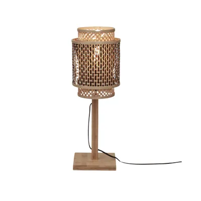 Obrázok produktu pre GOOD&MOJO - Stolná lampa Bhután - Bambus - 22x22x45cm Stolná lampa - nočná lampa, obývacia izba, spálňa