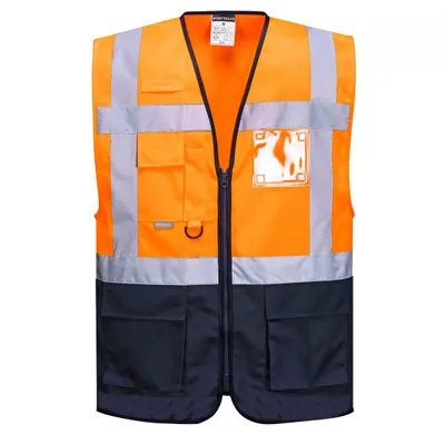 Obrázok produktu pre Portwest C476 WARSCHAU EXECUTIVE VEST Orange/Navy Veľkosť S