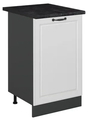 Produktbild von Küchenunterschrank Vicco R-Line Weiß Landhaus/Anthrazit 50 cm Arbeitsplatte Anthrazit, Model 70236
