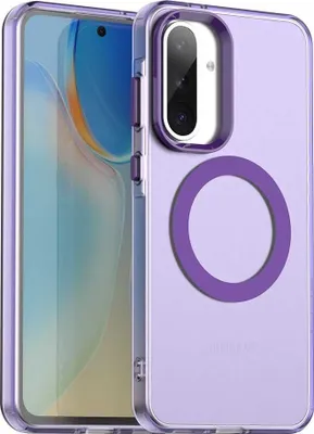 Obrázok produktu pre Puzdro MagSafe pre Samsung Galaxy A36/A56 - Zadný kryt Phonesta HardFrost Polopriehľadné - Matná fialová