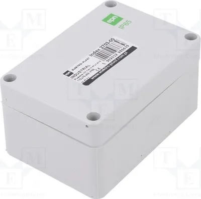 Zdjęcie produktu dla 1 x Obudowa: uniwersalna, wymiary: X: 75 mm, Y: 110 mm, Z: 59 mm, kolor: szary (2703-00), seria: Universal