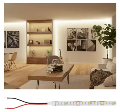 Produktbild von Paulmann 76021, Universalstreifenleuchte, Ambiente, Ausrichtung, Drinnen, Weiß, Kunststoff, IP20