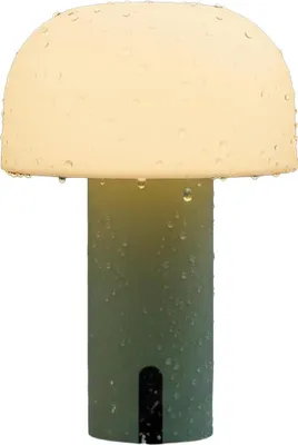 Produktbild von LED Pilz-Tischlampe mit Touch-Schalter, 3 Farbmodi, USB wiederaufladbar, IP44, dekoratives Nachtlicht