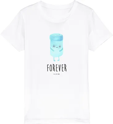 Produktbild von Mr. & Mrs. Panda Kleinkinder T-Shirt Beste Freunde Salz 3-4 Jahre (98/104) - Weiß - Geschenk, Kinder Baumwollshirt, Kindershirt, Mädchen, Fehlende Keywords, Baumwolle