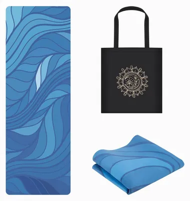 Image de Tapis de yoga pliable avec sac de transport