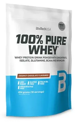 Produktbild von BioTech 100% Pure Whey 454g - Coconut Choco
